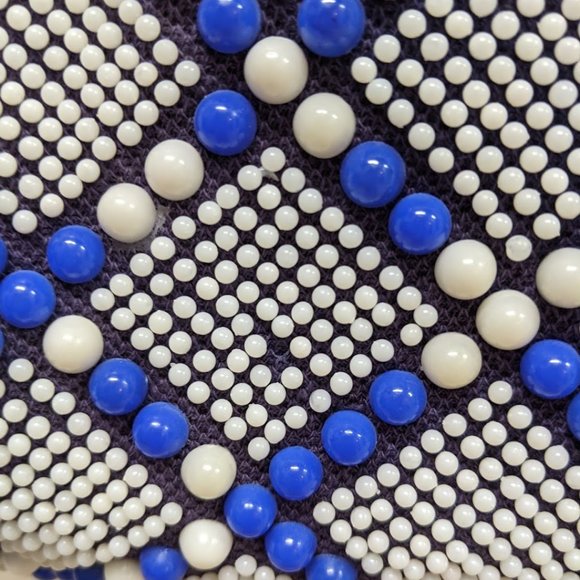 Vintage Mod Beaded Handbag - Picture 4 of 9